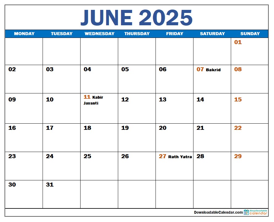 june-2025-calendar-with-indian-holidays june-2025-calendar-with-indian-holidays