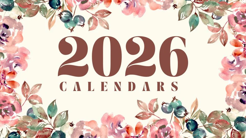 2026 monthly calendars