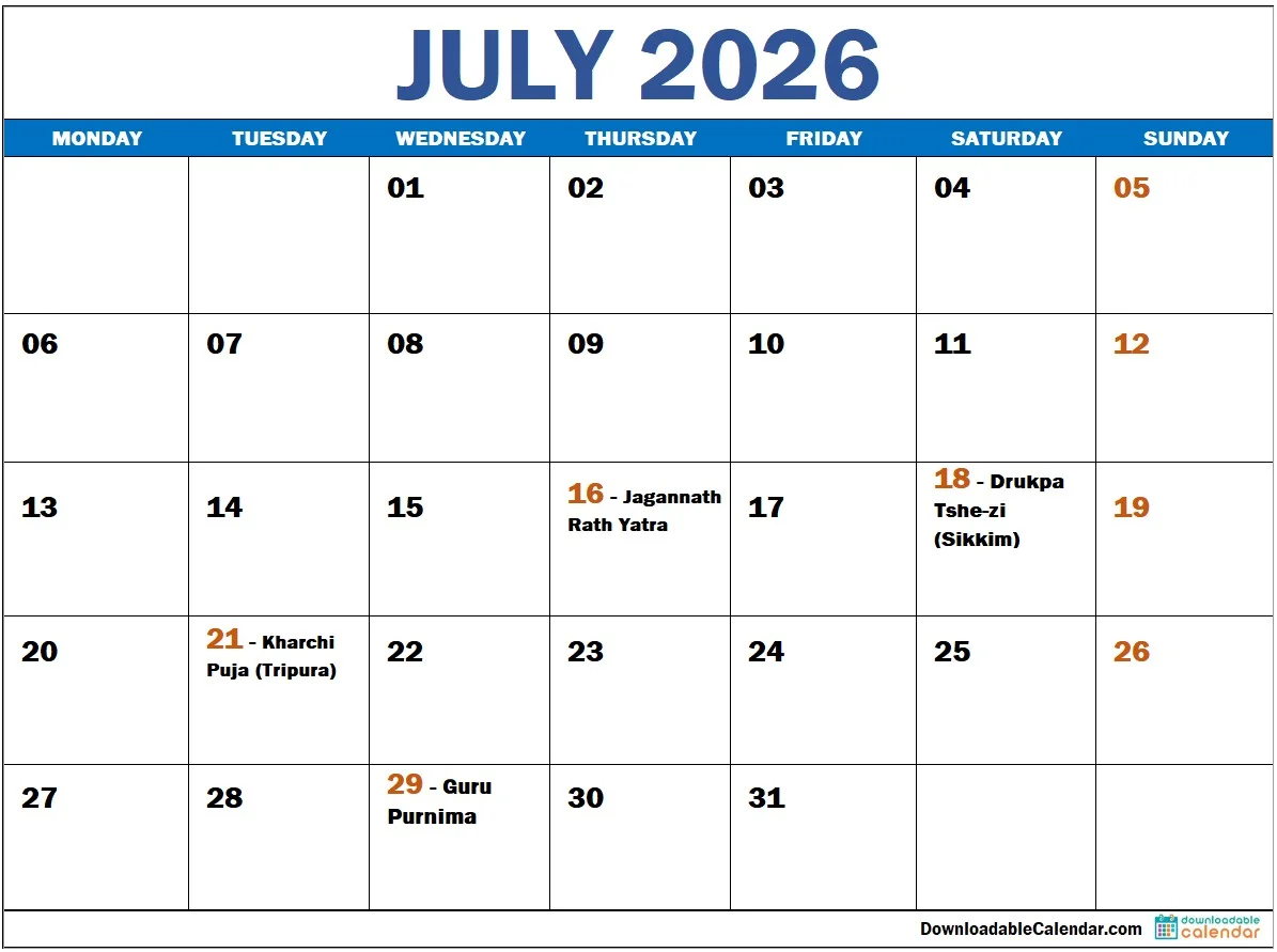 July-2026-calendar-with-indian-holidays