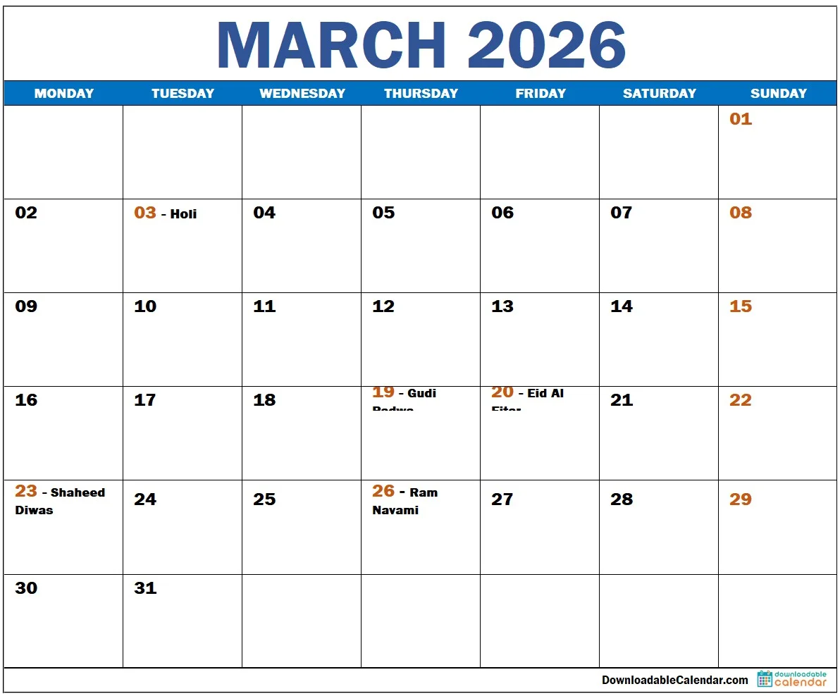 March-2026-calendar-with-indian-holidays March-2026-calendar-with-indian-holidays