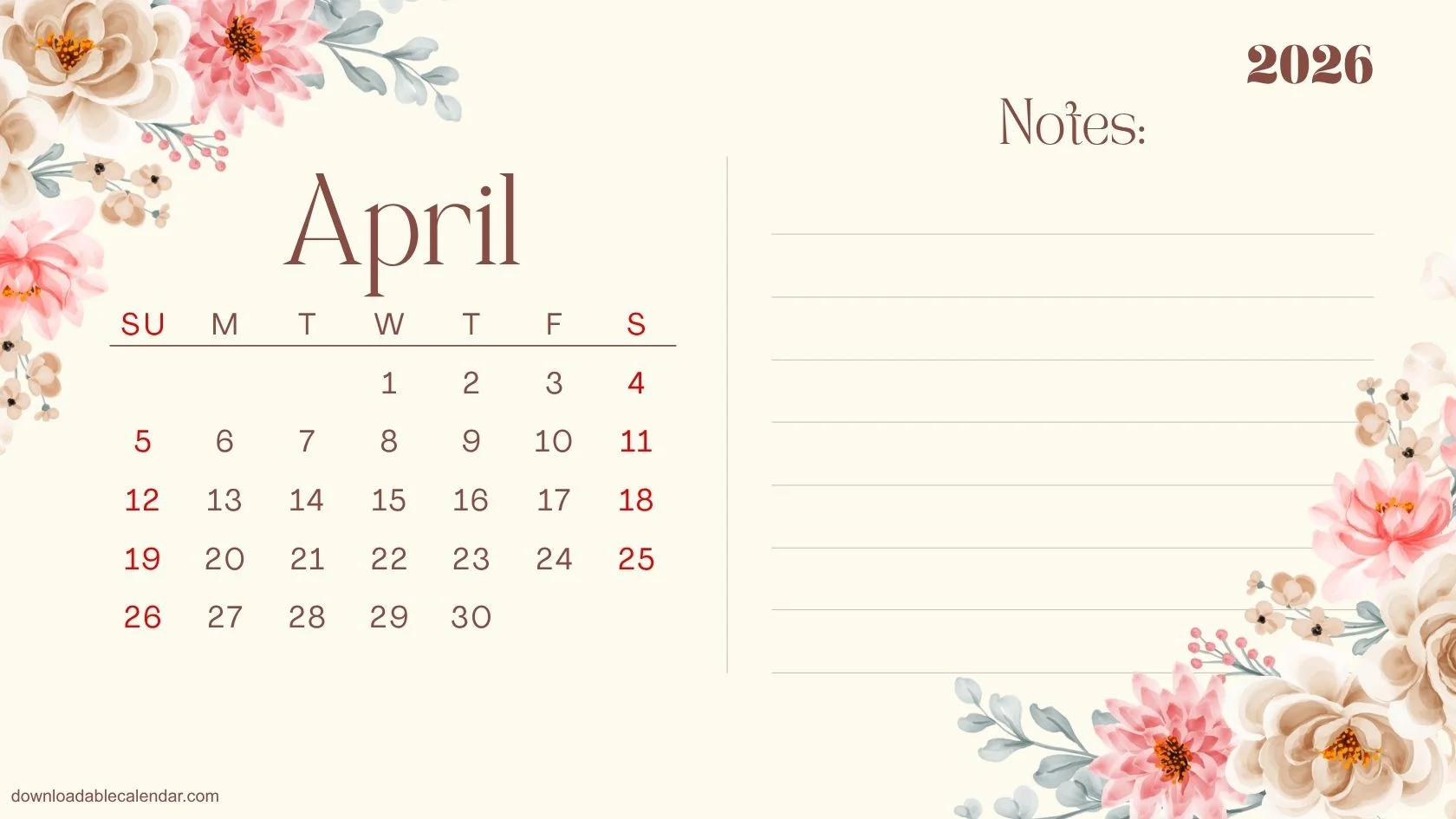 april-2026-floral-calendar-printable april-2026-floral-calendar-printable