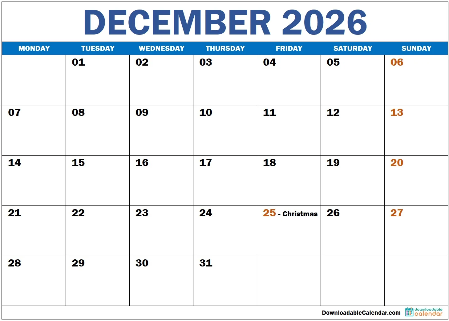 december-2026-calendar-with-US-Holidays