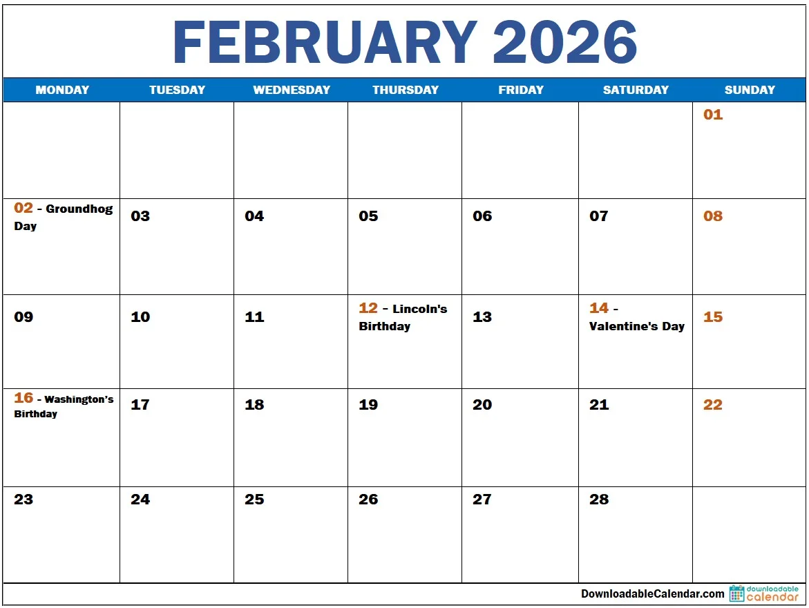 february-2026-calendar-with-usa-holidays february-2026-calendar-with-usa-holidays