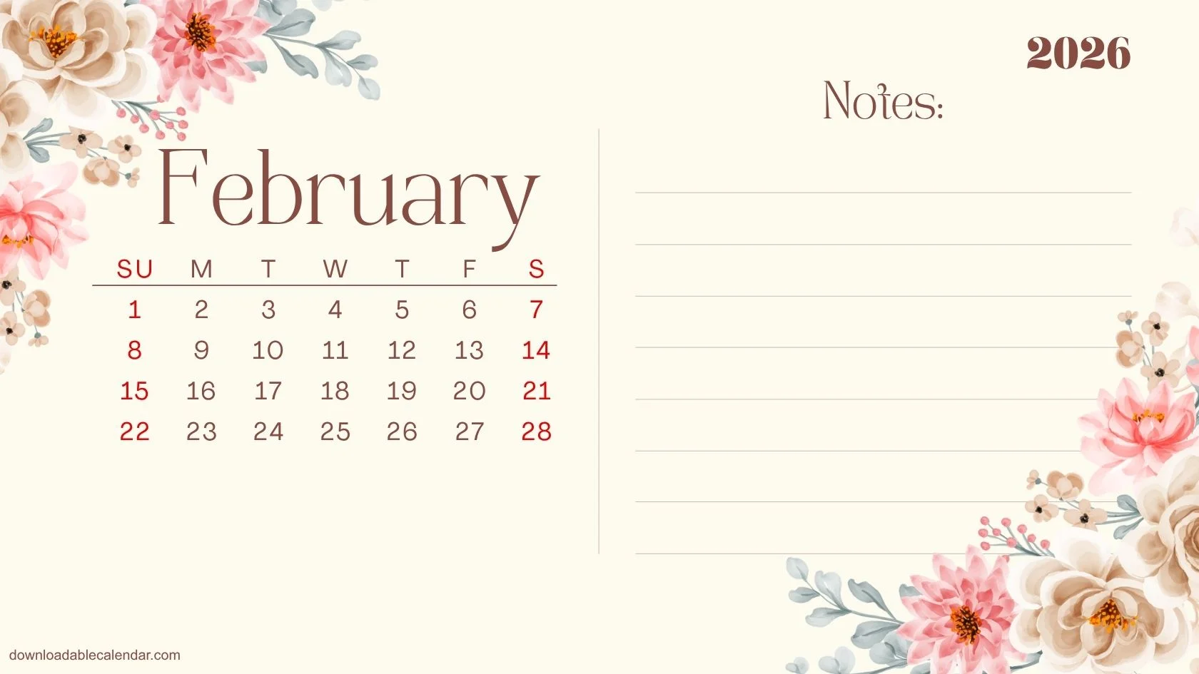 february-2026-floral-calendar-printable february-2026-floral-calendar-printable