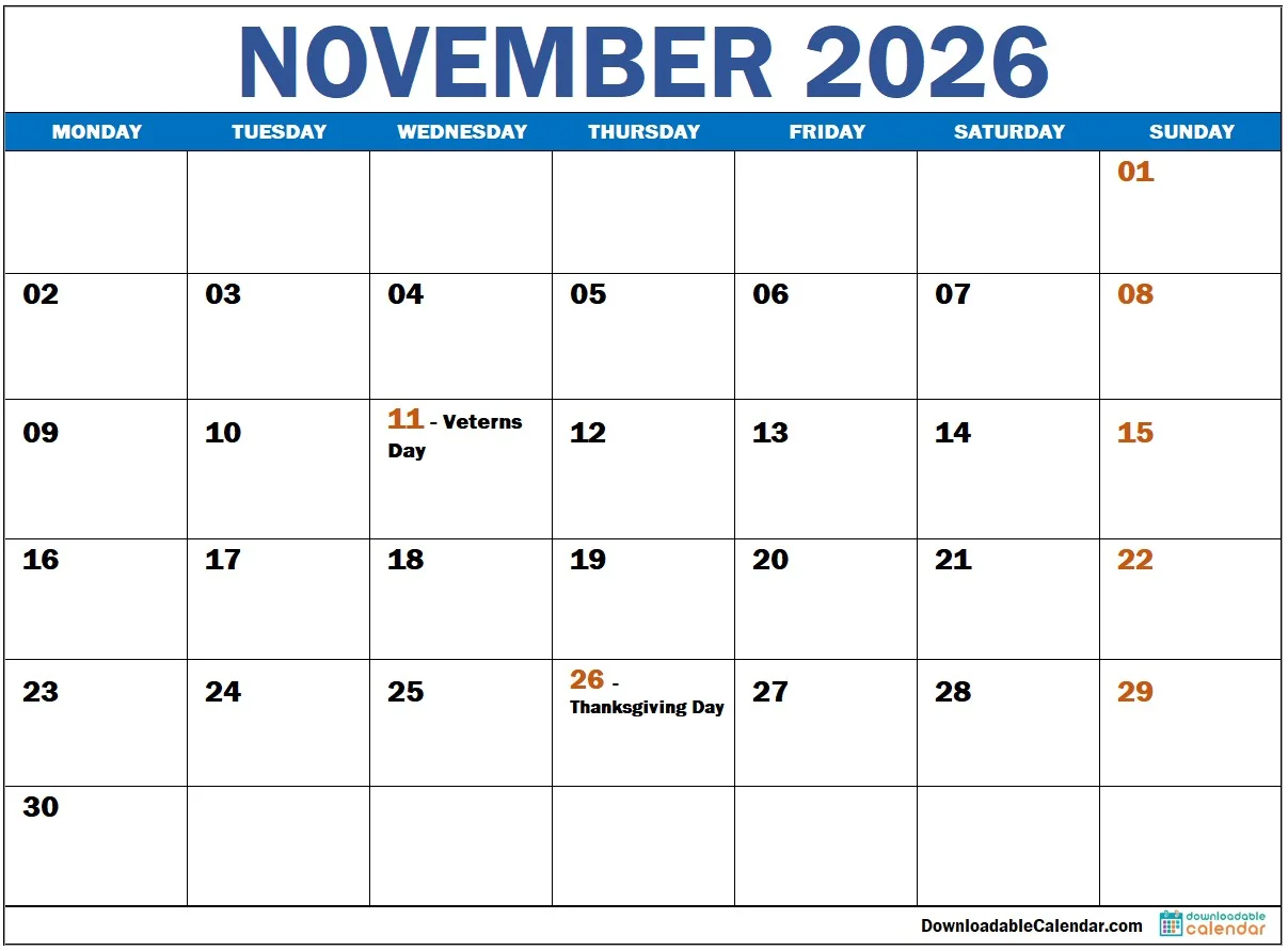 november-2026-calendar-with-US-Holidays