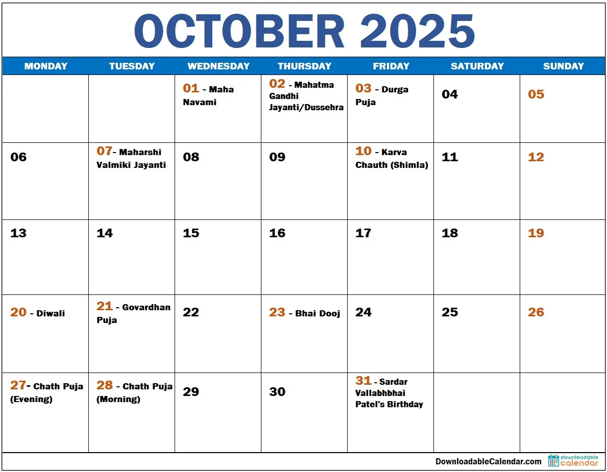 october-2025-calendar-with-indian-holidays