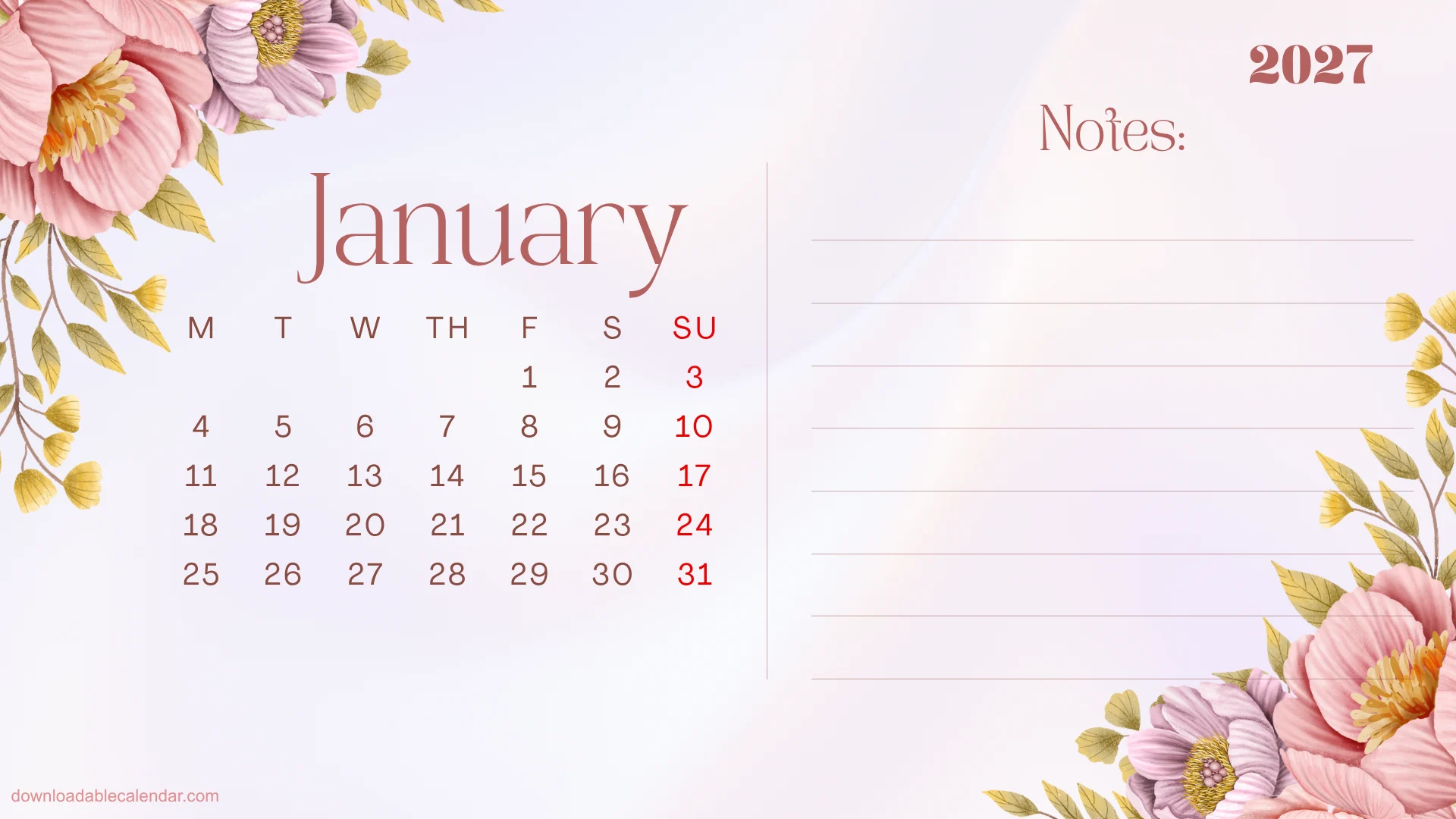 january-2027-floral-calendar-printable january-2027-floral-calendar-printable